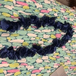 Light and dark blue scarf